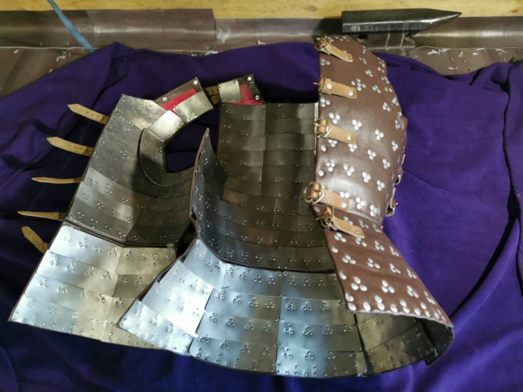 Brigandine of titanium chest armor medieval breastplate for Etsy