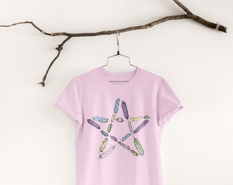 T-shirt Witchy Stuff - Magic Crystal Clothing, Pastel Goth, Spiritual, Halloween, Wiccan Aesthetic, Gem Witch Occult Unisex Gift Tee