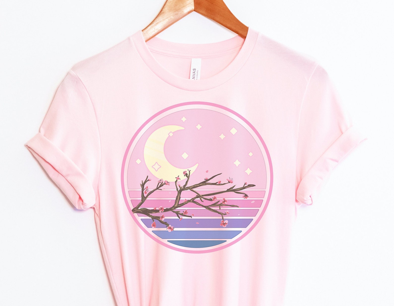 Cherry Blossom Kawaii Vaporwave Fashion T-shirt Soft Girl - Etsy