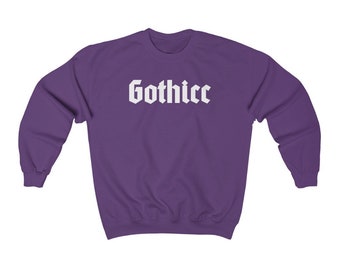 Goth Sweater - Gothic Clothes, Alt Girl Clothing, Emo Clothing, Mall Goth Clothing, Edgy Clothing,  Egirl, Plus Size Goth Sweatershirt