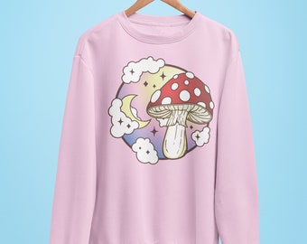 Cottagecore Pilz Sweatshirt: Boho Naturkern Geschenk