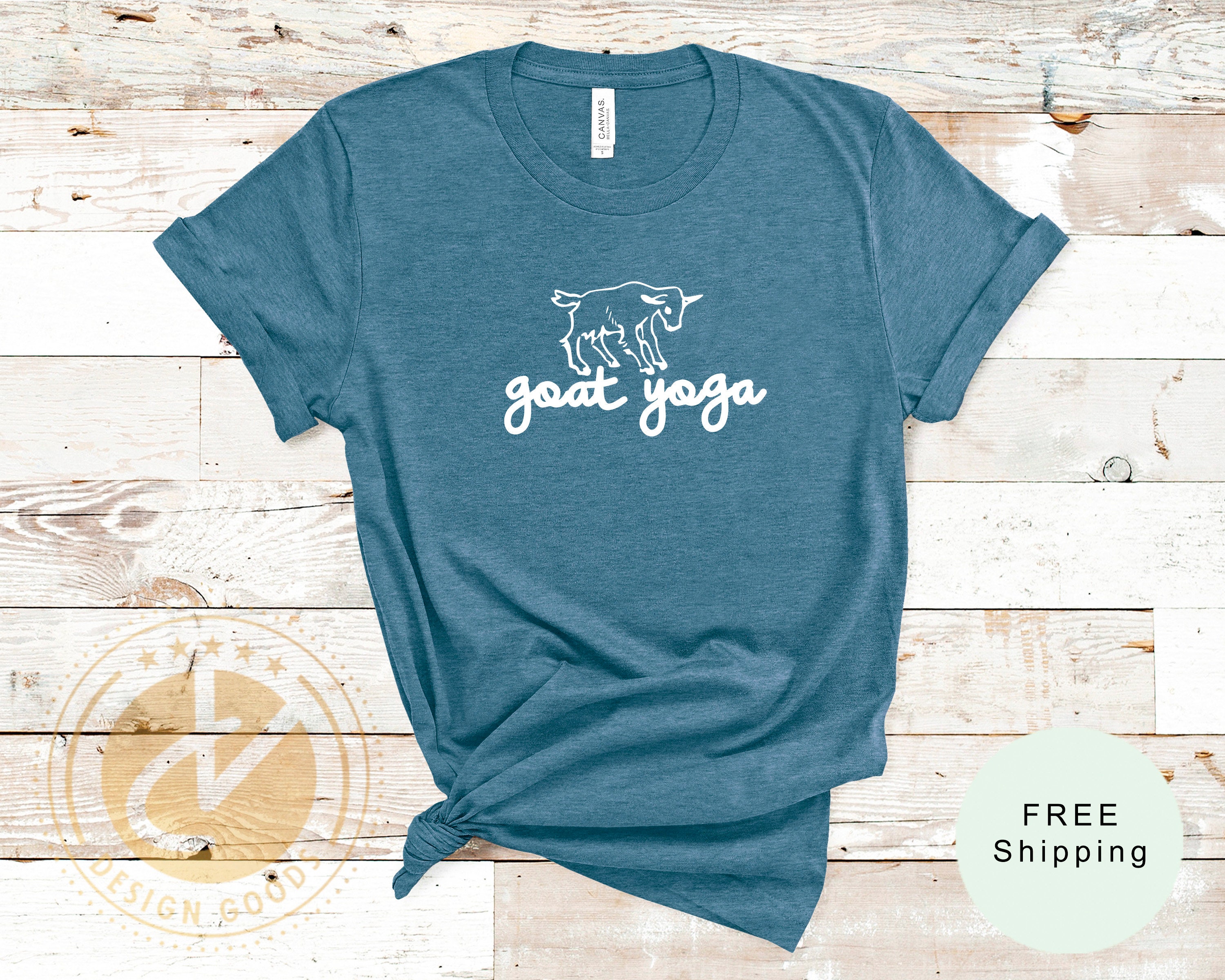 Goat Yoga Women Shirt Heather Dark Colors Yoga T shirt Yoga Gift Yoga Clothing Yoga Instructor Yoga Instructor Gift Tshirt Etsy