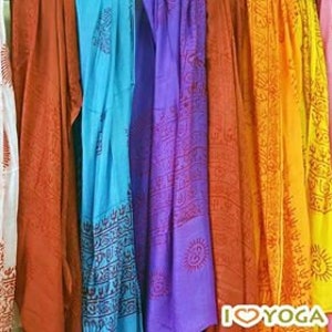 Aum Meditation Prayer Shawl Scarves In Chakra Balancing Colors