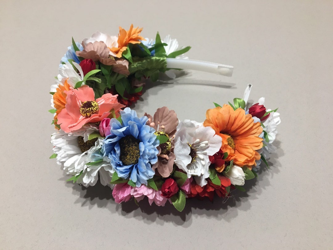 Vinok Ukrainian Headband Flower Crown Boho Flower Crown Flower Etsy