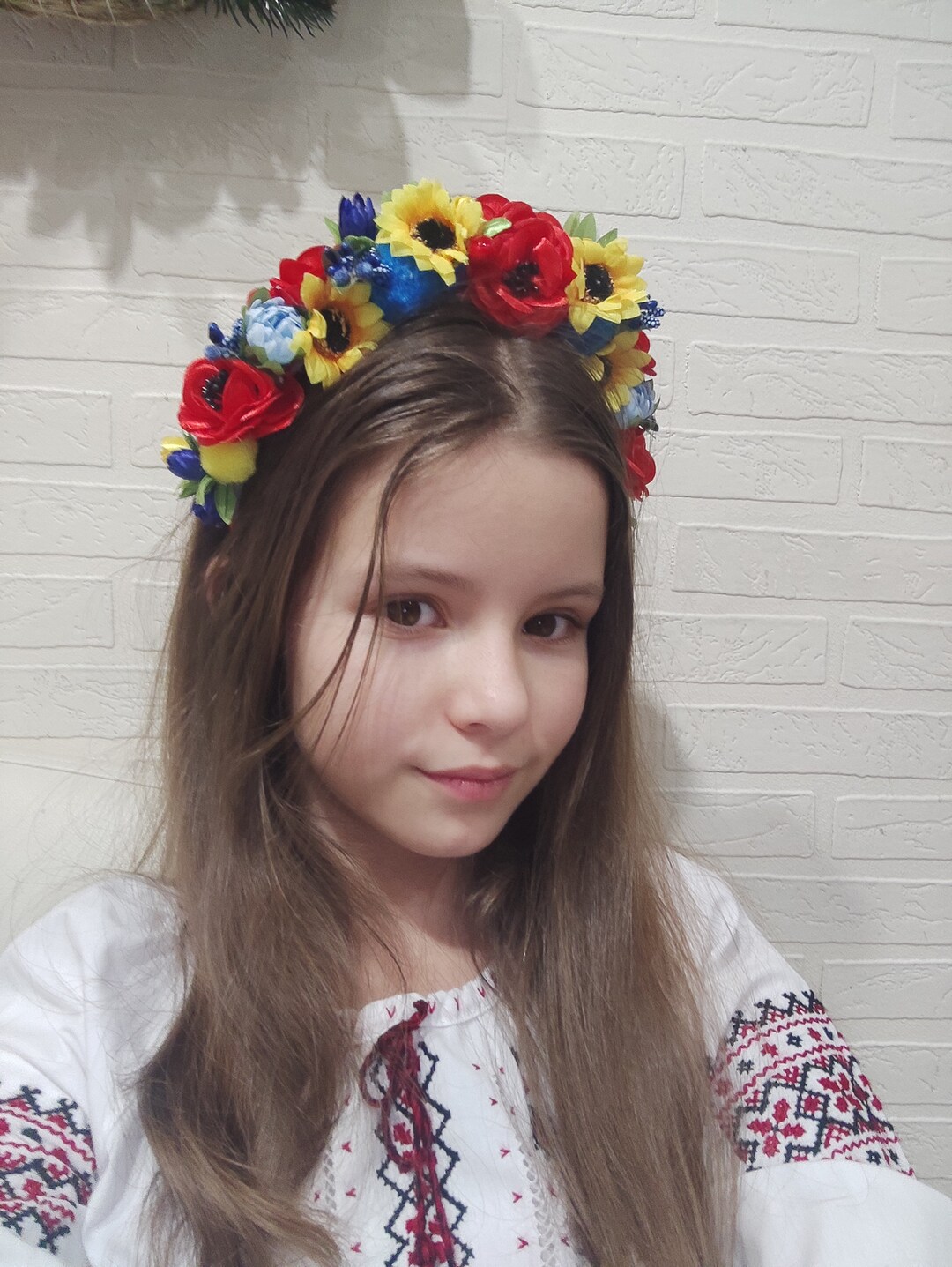 Slavic Crown Ukrainian Flower Crown Poppy Crown Ukrainian Vinok Flower