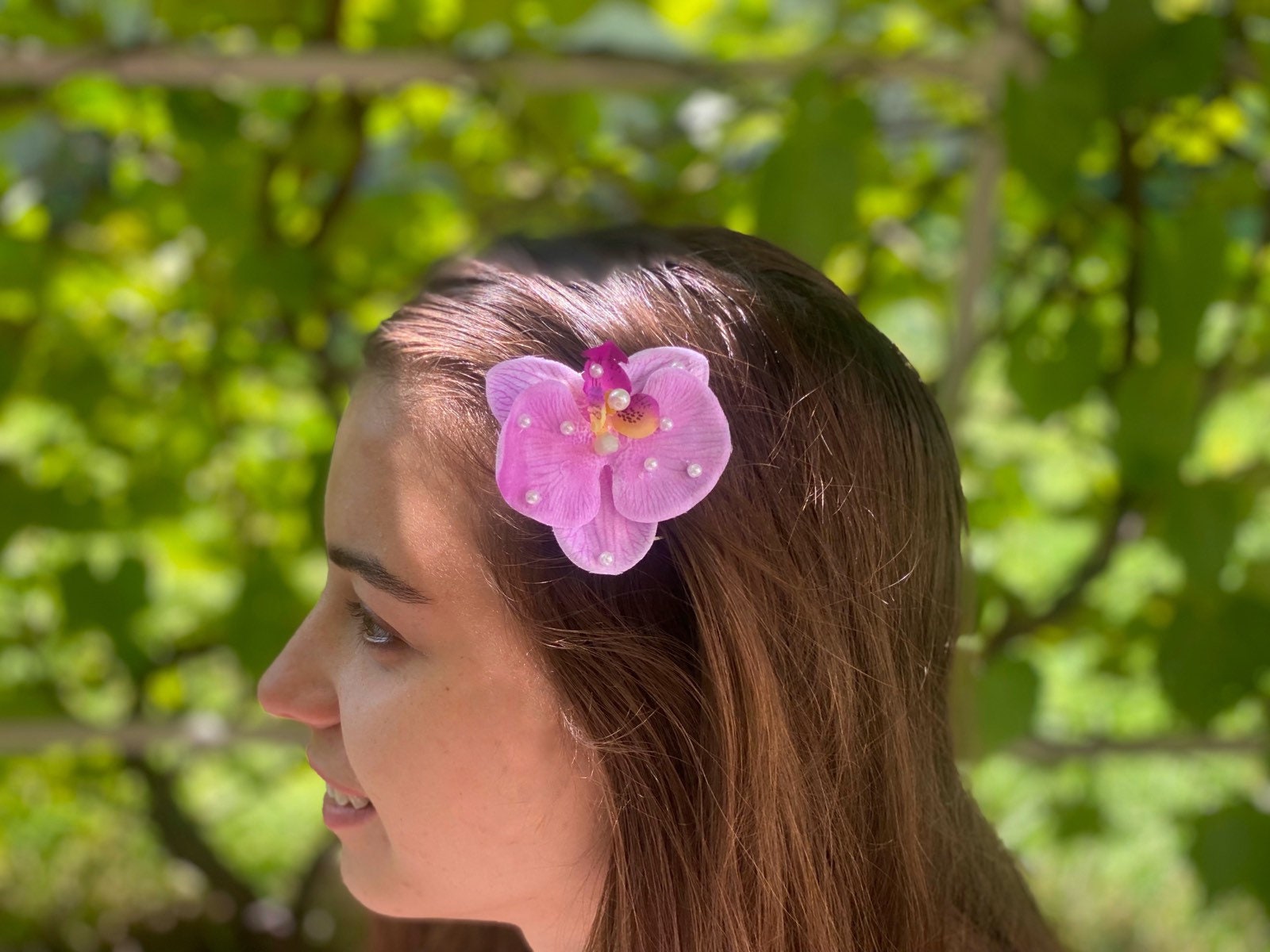 Hair Clip Orchid Flower Hair Pins Orchid Bridal Hair - Etsy Hair Clip Orchid Flower Hair Pins Orchid Bridal Hair - Etsy