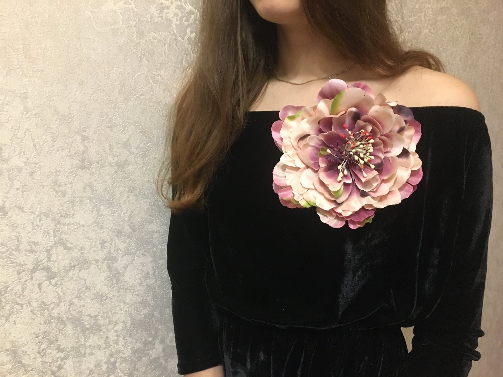 Flower Brooch Textile brooch bouquet Large Flower brooch Large Etsy