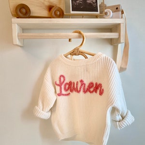 Custom Hand Embroidered Baby Sweaters