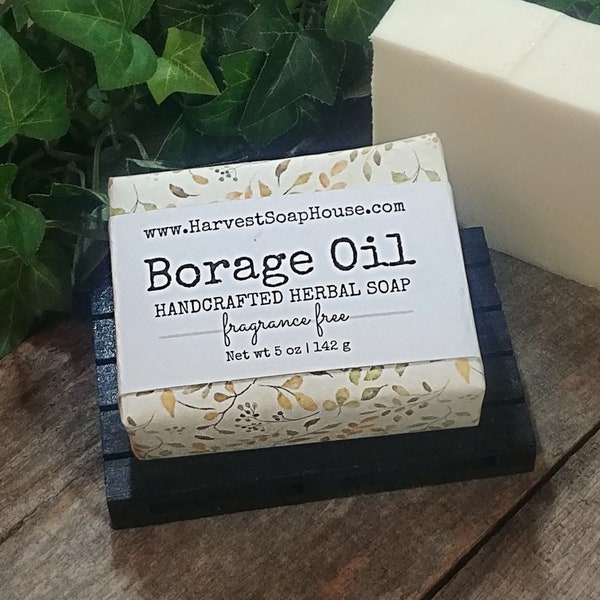 Borage Oil Bar Soap. Borage Body Butter.