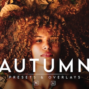 AUTUMN PRESETS and OVERLAYS, Mobile & Desktop Lightroom Bundle, Cozy Autumn Tones Filter for Fall Instagram Photo, Warm Outdoor Preset