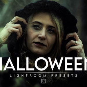 10 HALLOWEEN Lightroom-voorinstellingen voor mobiel en desktop, Instagram moderne LR-preset, herfsttrendy filter, griezelig Blogger DNG eng levensstijlthema