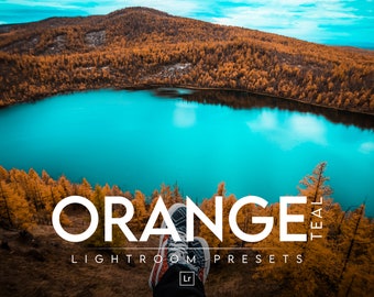 30 ORANGE & TEAL PRESETS, Lightroom presets, Orange presets, Teal Presets, Autumn Presets, Nature Presets, Fall presets, Mobile presets