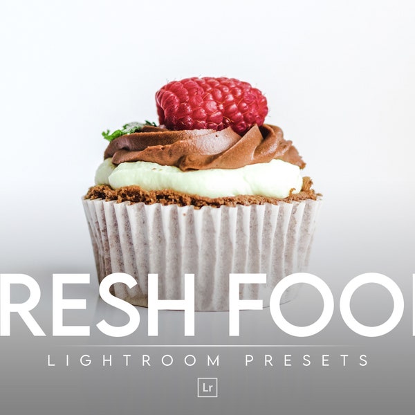 10 FRESH FOOD PRESETS, Mobile + Desktop | Bright, Vibrant, Clean, Influencer | Instagram Presets | Plus Adobe Camera Raw