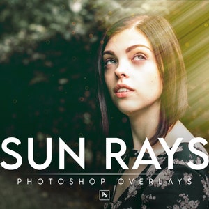 25 SUN RAYS Photoshop overlay, photoshop overlays, sunlight, sunny, gold light, sun beams, sun rays, overlays for photoshop, bokeh, dust