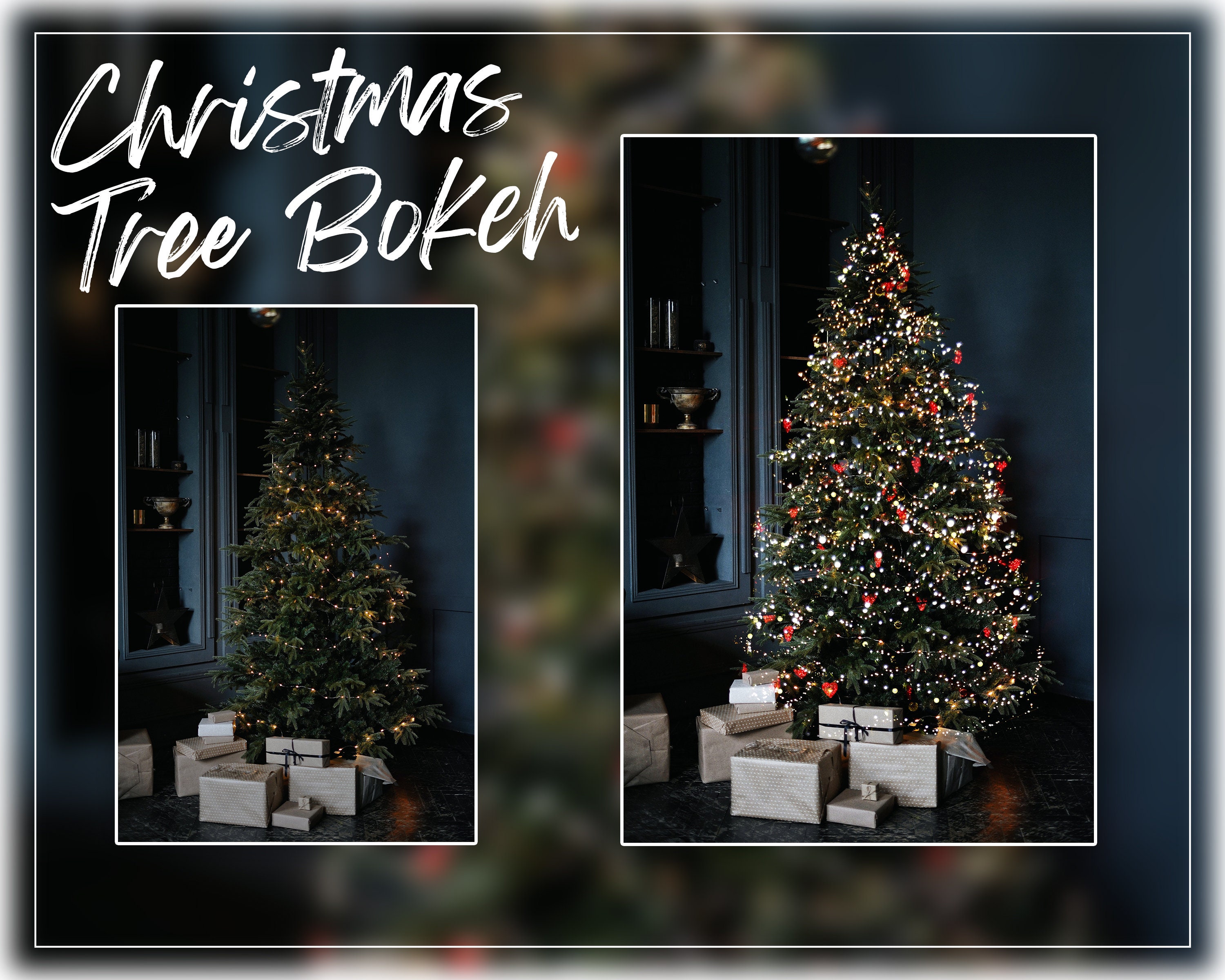 25 Christmas Tree Lights Overlays for PS Textures Etsy