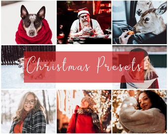 15 CHRISTMAS WINTER LIGHTROOM Mobile Preset & Desktop, Bright Photo Filter, Winter Holiday Preset for Instagram Blogger, Clean Airy Filter