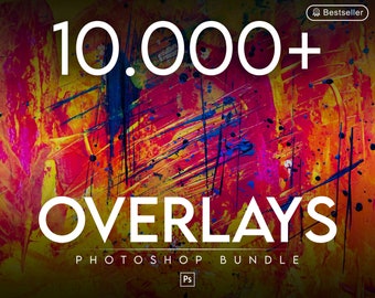 10000+ PHOTOSHOP OVERLAY BUNDLE | Mobile and Desktop compatible Photo Manipulation Bundle | Overlays for editing