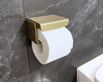 COVER Toilet Roll Holder - Covered side, Antique Brass