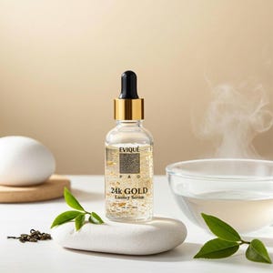 Evique 24K Gold Anti Aging Serum with Hyaluronic Acid, Vitamin C , and Vitamin E. image 11