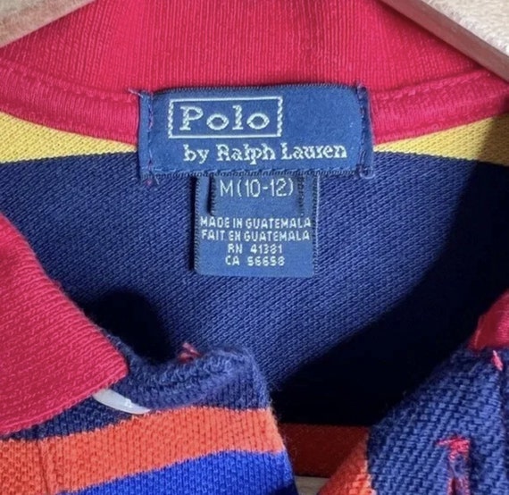 Vintage Polo by Ralph Lauren Boys Multicolor Stri… - image 5