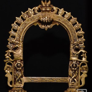 Brass Prabhvali for wall decor, Brass  Prabhavali frame, Handmade, Indian Home Decor, Brass Wall Decor