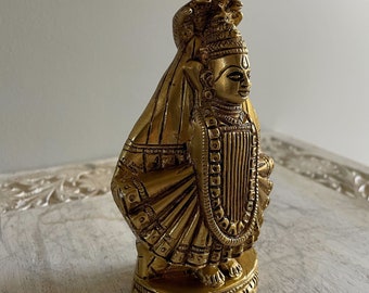 Brass Goddess MahaLaxmi  , Auspicious Mahalaxmi AmbaBai kolhapur - Religious Home Décor
