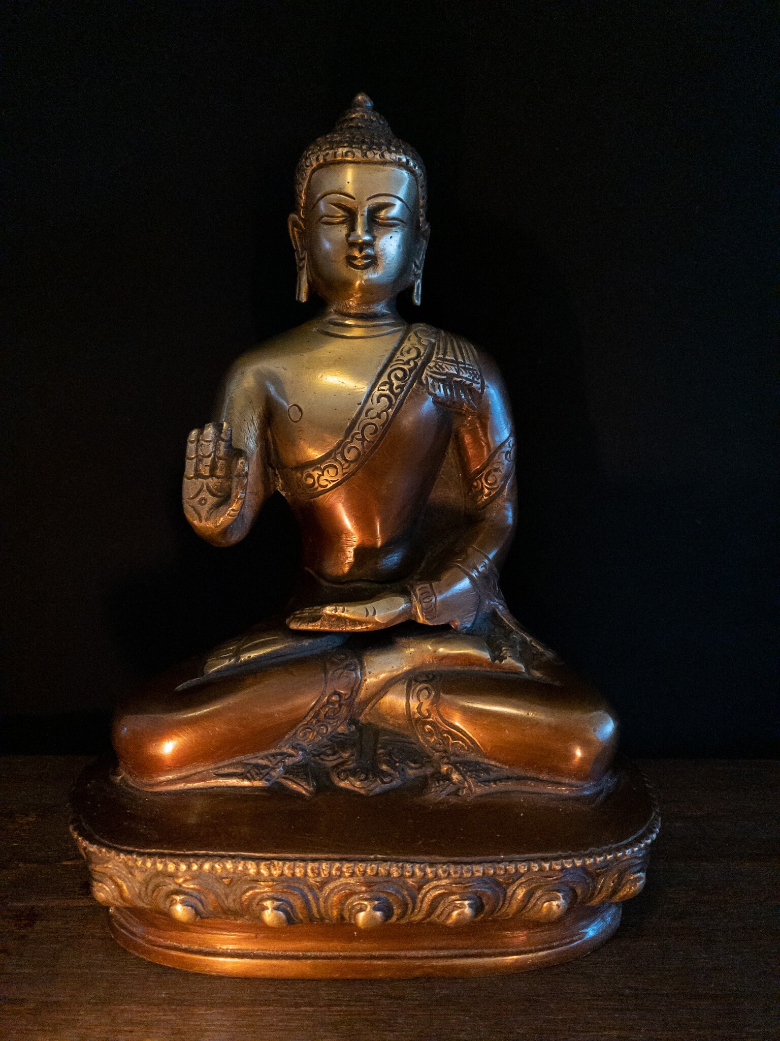 Bouddha en laiton statue de Bouddha paisible/zen sculpture Etsy