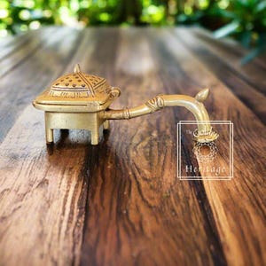 Brass Essence Holder, Meditation and Prayer Accessories Yoga Studio, Decor Pooja Temple Room,Agarbatti stand,Home Decor , Ethnic Showpiece
