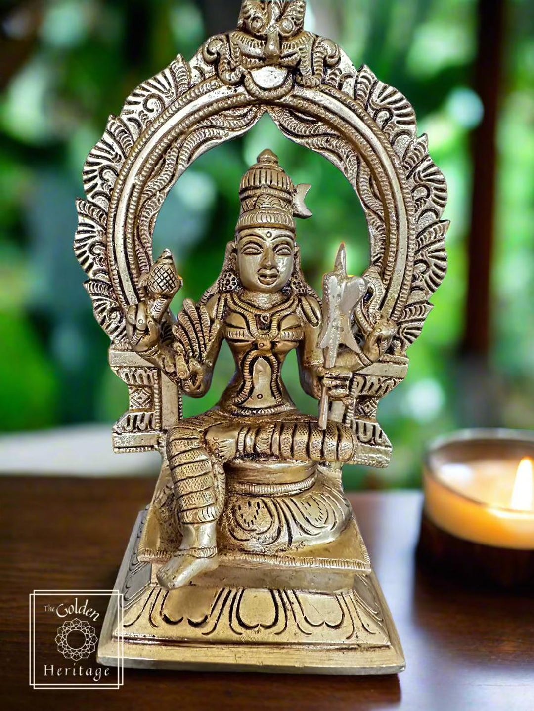 Rajarajeshwari Statue, Lalita Tripura Sundari Idol - 8" - Etsy