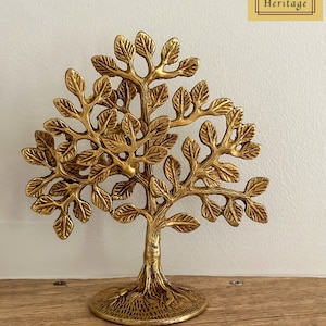 Brass Bodhi Tree, Brass 6.5 Inches Bodhi Tree, Home décor, Gift