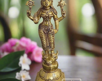 Brass Vishnu Durga Sculpture, Religious Goddess