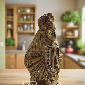 Brass Goddess MahaLaxmi  , Auspicious Mahalaxmi AmbaBai kolhapur