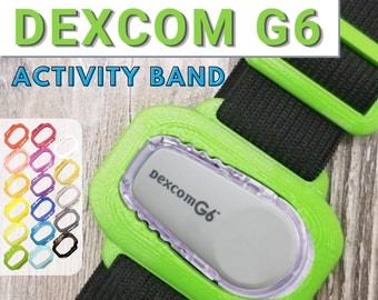 DEXCOM G6 compatible sensor arm band cover for type one diabetes, activity band protects your glucose transmitter, T1D