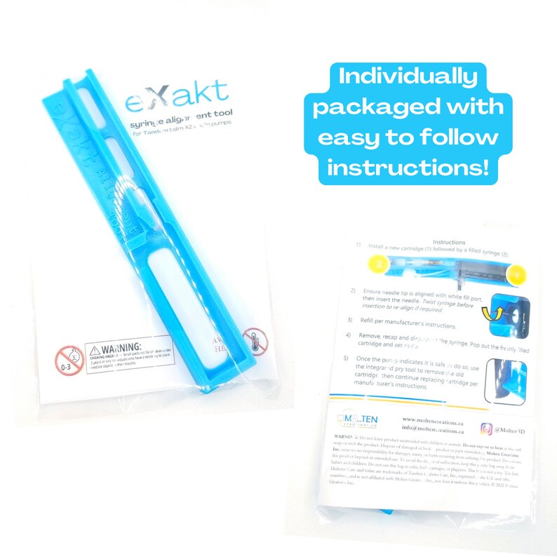 Exakt Tool for Tandem Tslim Insulin Pumps Helps Align the Etsy Canada