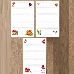 Carta da lettere STAGIONI(''8,3x11,7'' - 29,69cmx21cm) Digital,Instant Download,Printable Stationery,scrittura,autunno,inverno,primavera