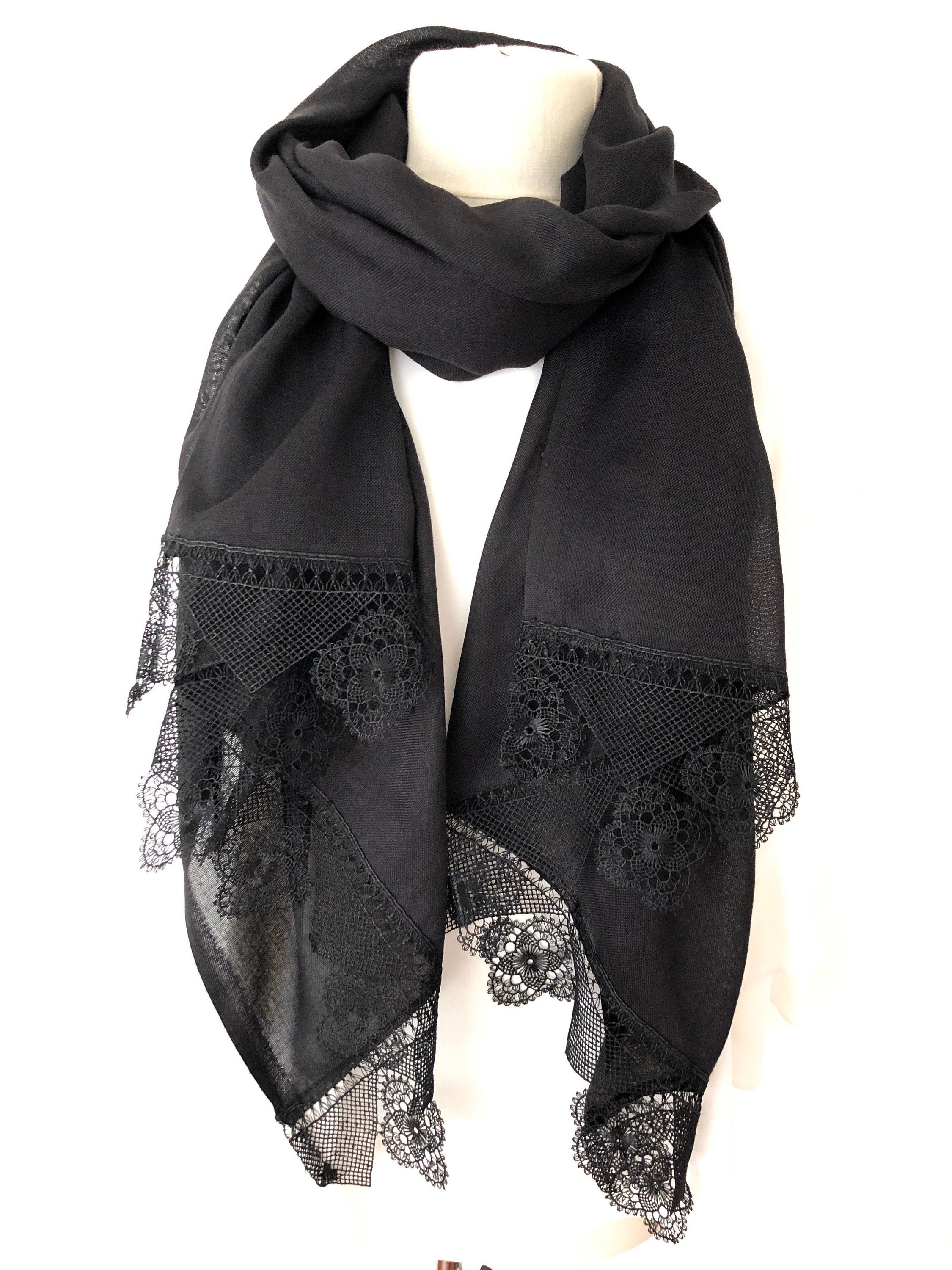 black pashmina for wedding