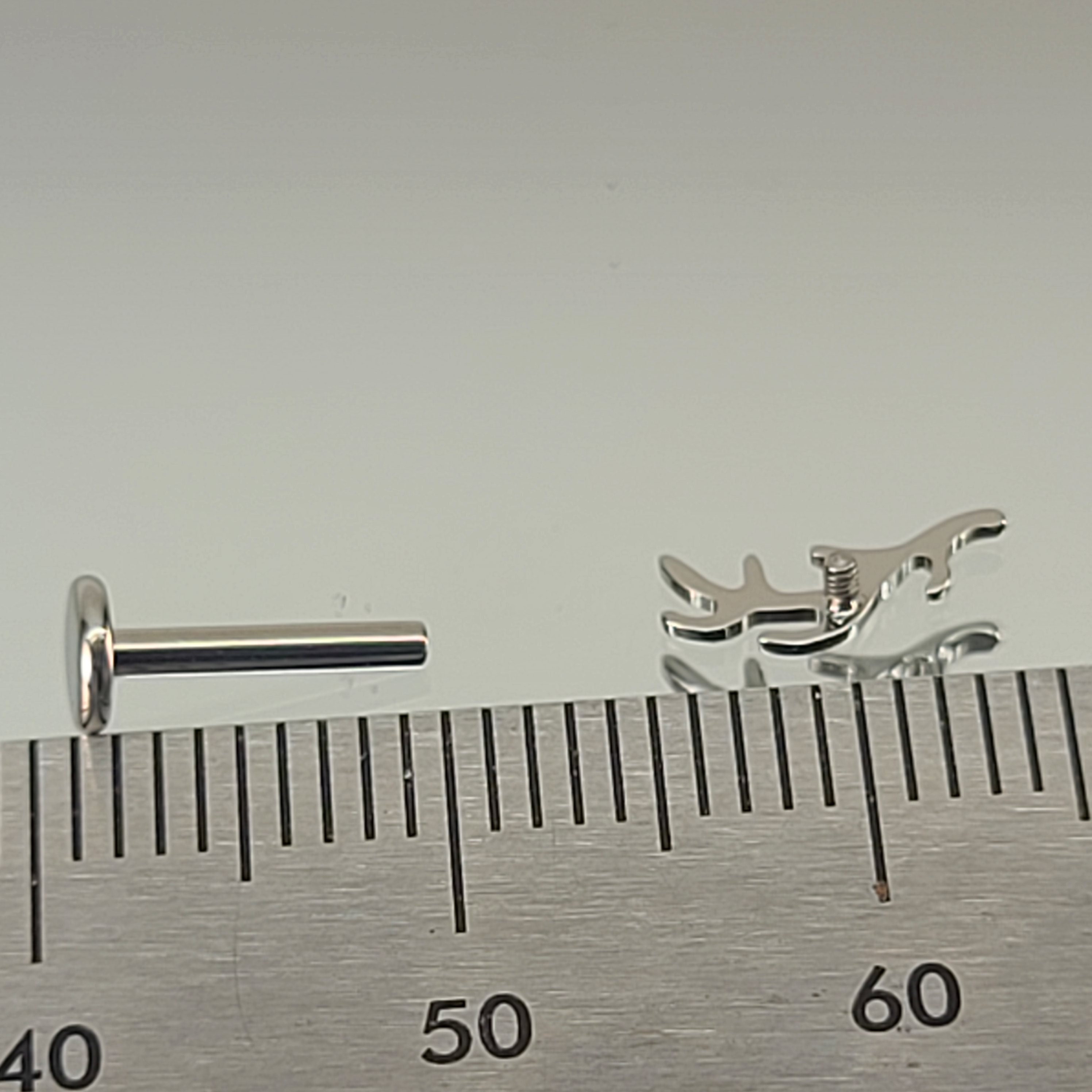 16g Branch Stud Tree Branch Internal Thread Flatback Titanium Stud ...