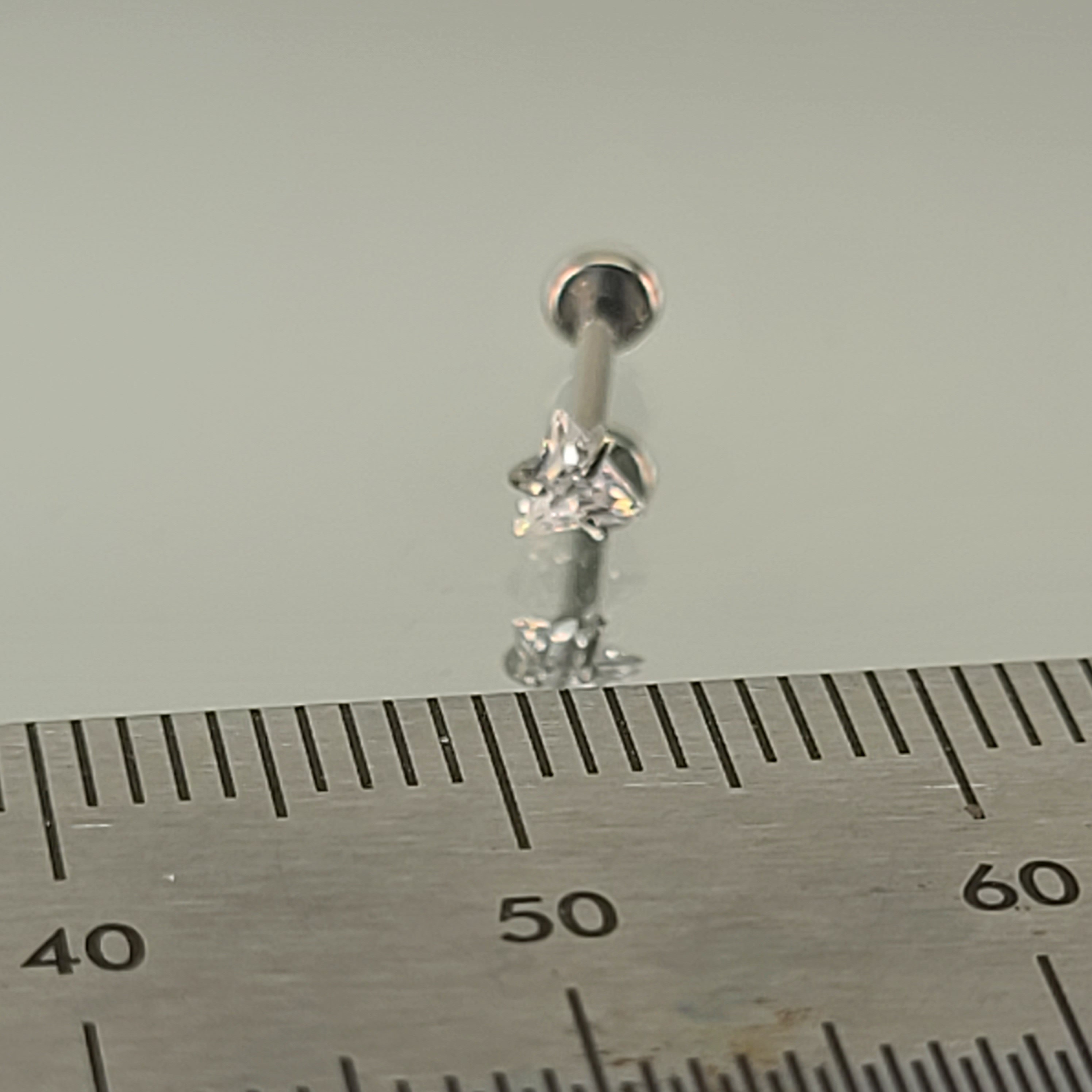 Implant Grade Titanium Gem Stud – Nickel Free, Internally Threaded – 18g Or 16g (Tragus/Helix/Nose)