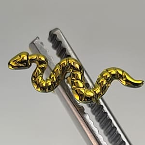 18g Titanium Threadless Snake Cartilage Stud *Choose Anodized Finish & Post Length*