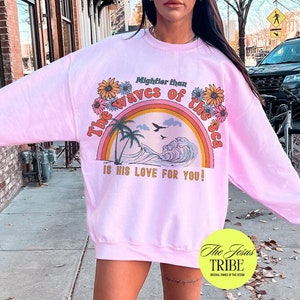 Christian Sweatshirt Christian Crewneck Christian Streetwear Christian Apparel Faith Sweatshirt Christian Gift Aesthetic Clothing Christian