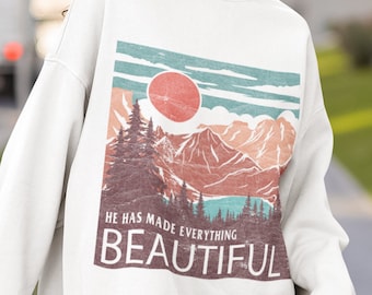 Christian Sweatshirt Verse Shirt Christian Apparel Simple Sweatshirt Christian Hoodie Christian Gift Aesthetic Clothing Christian Clothing