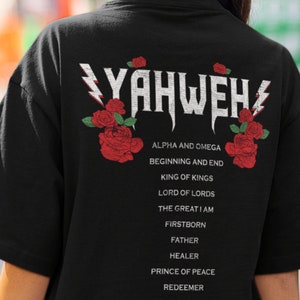 Yahweh T-shirt Christian Tshirts Jesus Shirt Christian Apparel Christian Shirt Christian TShirts Christian Graphic Tees Bible Verse Shirt