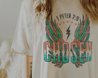 Chosen Shirt Catholic Shirt Pray Shirt Christian Shirts   Christian Gifts Aesthetic Clothes Christian Shirt Christian Apparel
