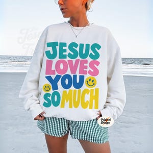 Christian Sweatshirt Christian Apparel Christian Clothing Jesus Sweatshirt Christian Crewneck Jesus Apparel Christian Sweatshirt Woman Gift