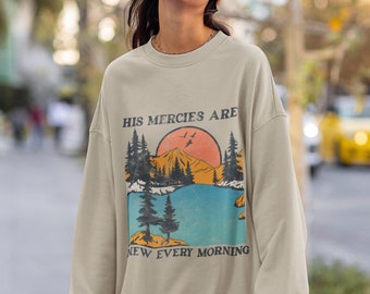 Christian Sweatshirt Verse Shirt Christian Apparel Faith Sweatshirt Christian Crewneck Christian Gift Aesthetic Clothing Christian Clothing