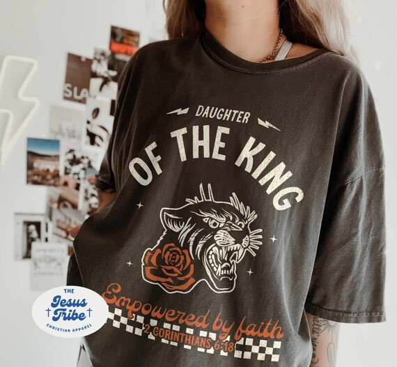Daughter of The King Christian Shirts Jesus Shirt Christian Shirt Christian Tshirt Christian Clothes Christian Tshirts Christian Apparel Gif