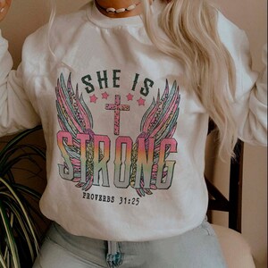 Christian Sweatshirt Verse Shirt Christian Apparel Foi Sweatshirt Christian Crewneck Cadeau chrétien Vêtements esthétiques Vêtements chrétiens