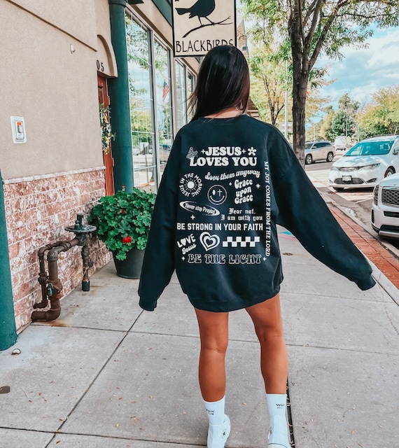 Jesus Loves You Jesus sweatshirt Jesus Apparel Jesus Crewneck Christian Crewneck Christian Sweatshirt Christian Merch Jesus Sweatshirt Chris