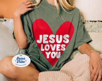 Jesus Loves You Christian Shirts Jesus Shirt Christian Shirt Christian Tshirt Christian Clothes Christian Tshirts Christian Apparel Christia
