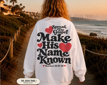 Difunde el Evangelio Sudadera Cristiana Ropa Cristiana Ropa Cristiana Jesús Sudadera Cristiana Ropa de Jesús Regalo para Mujer Cristiana